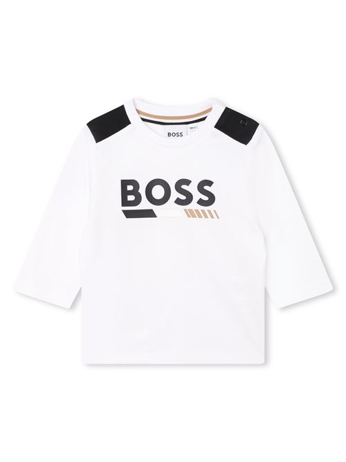 T-shirt con logo Boss HUGO BOSS | J05A26BIANCO